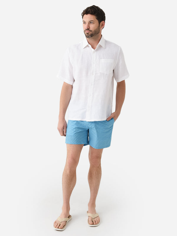 PETER MILLAR Chiavari Cube Slim-Fit Shorth-Length Printed Swim Shorts for  Men