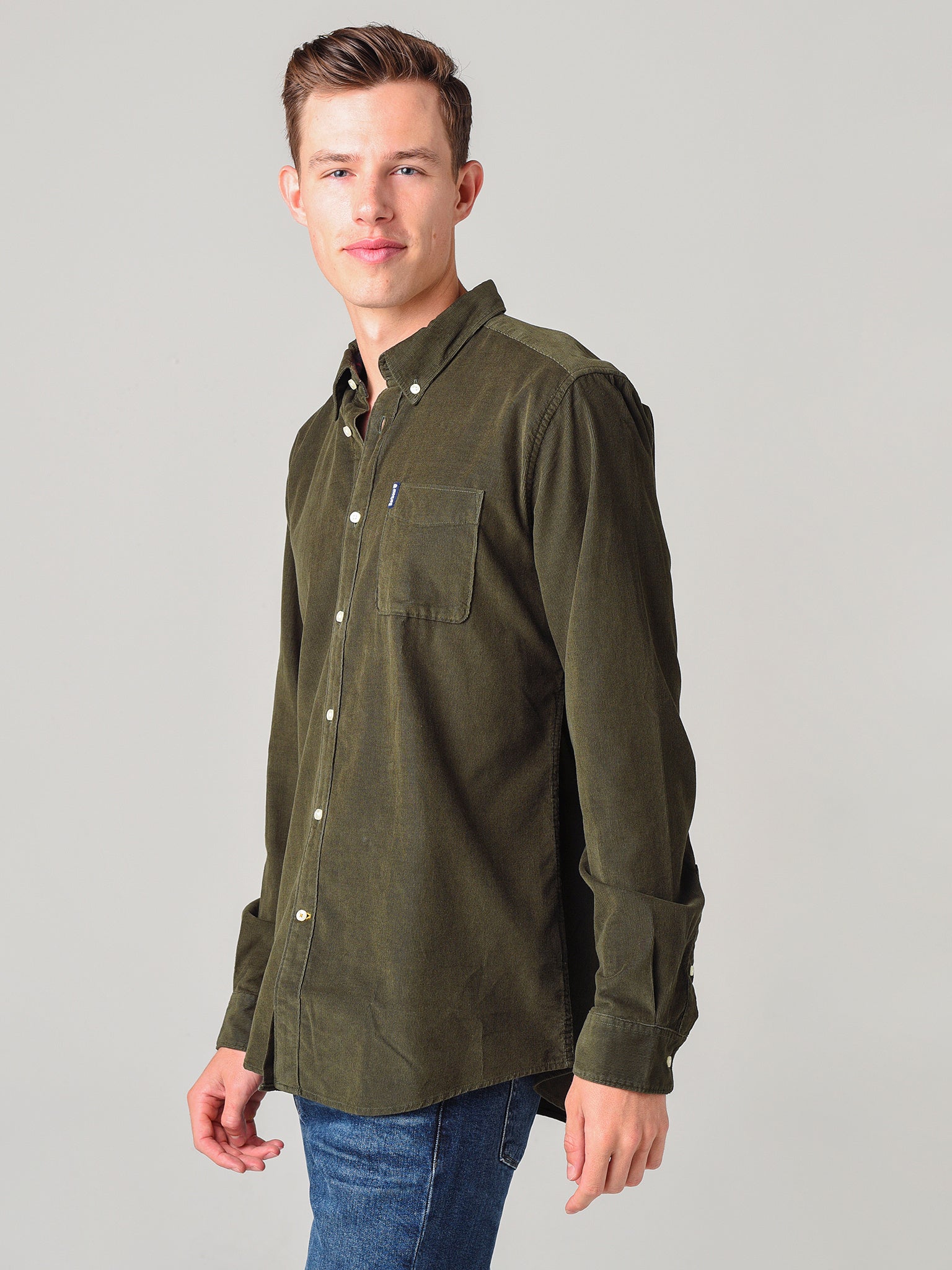 barbour corduroy shirt