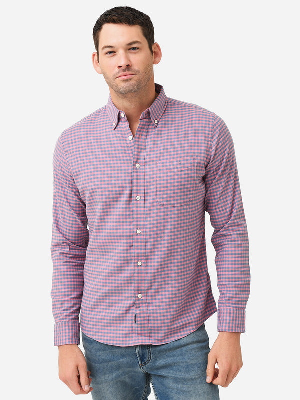 Faherty Brand Men's Stretch Oxford  Shirt - Saint Bernard