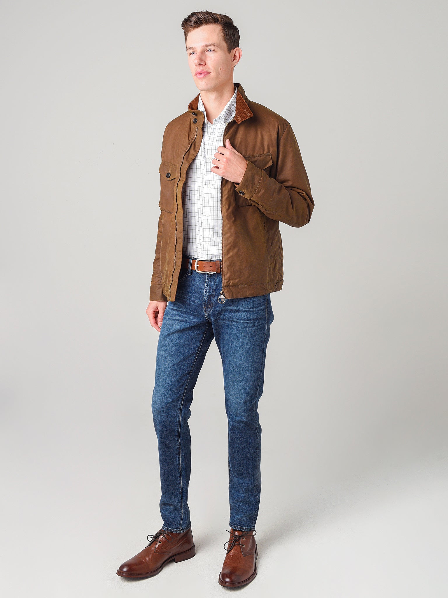 short barbour wax jacket