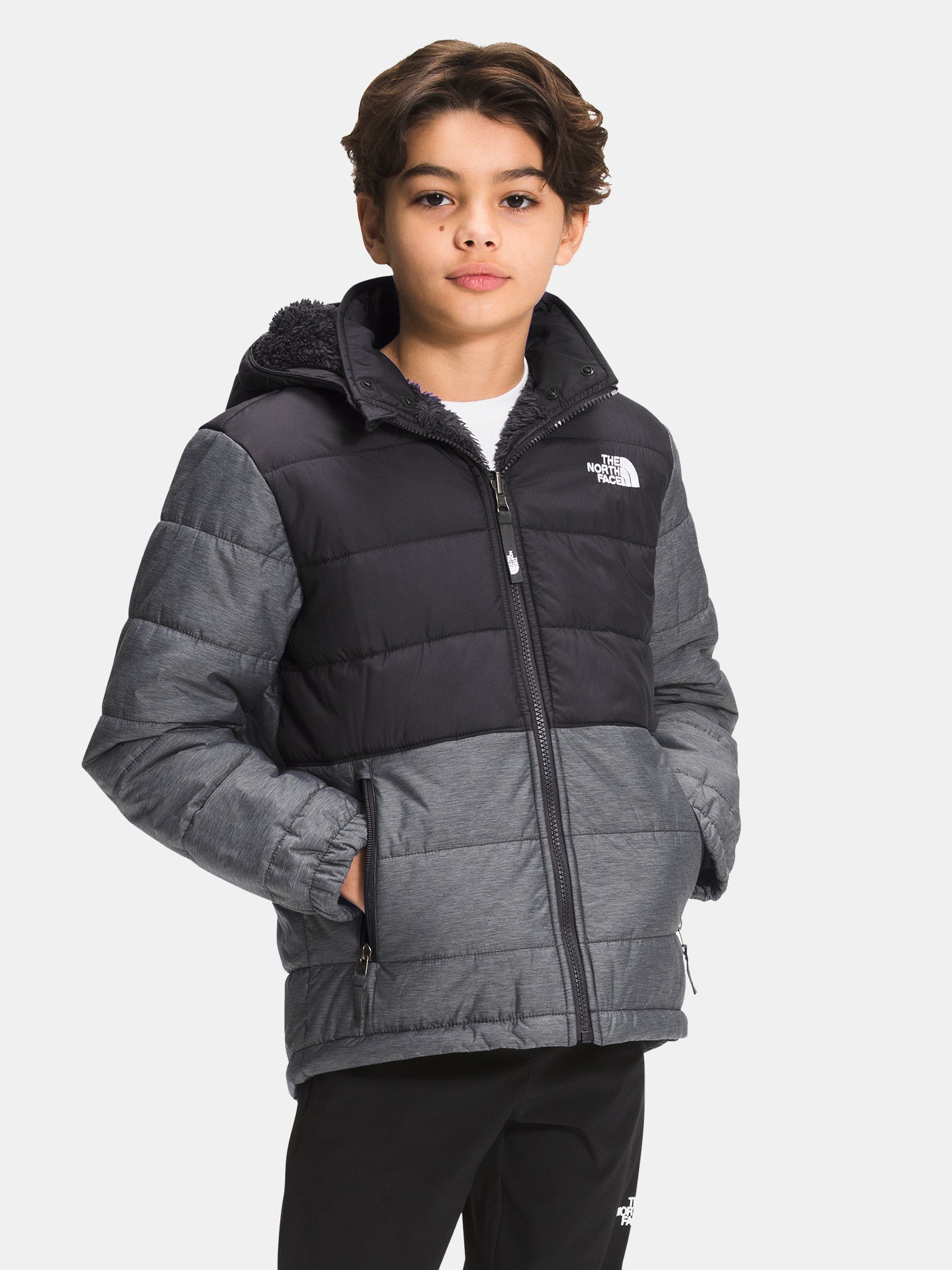 The North Face Boys’ Reversible Mount Chimbo Full Zip Hooded Jacket ...