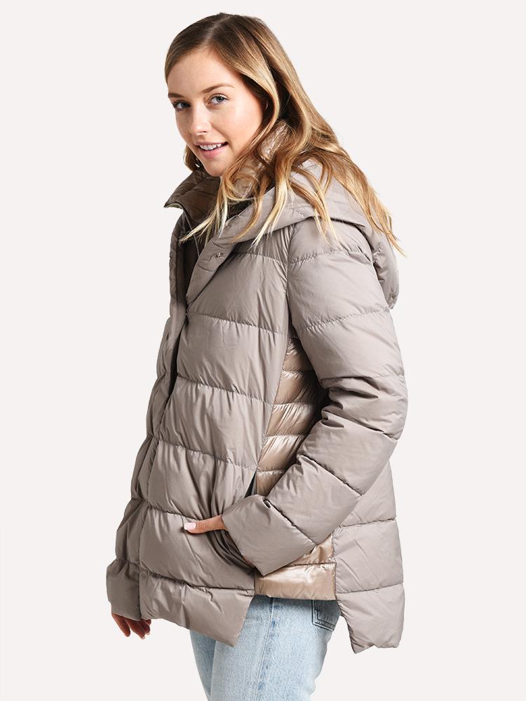 Herno Women's Woven Half Coat - Saint Bernard