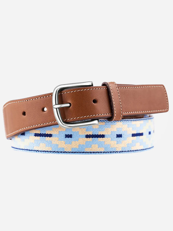 Peter Christian Men's Elasticated Braided Leather Belt