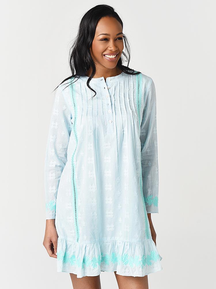 sail to sable long sleeve tunic dress