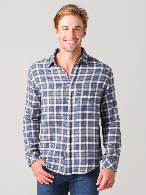 Rails Men's Brushed Lennox Button Down Shirt - Saint Bernard