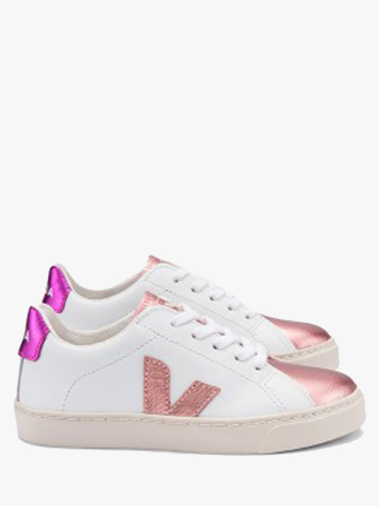 Veja Junior Girls' Esplar Lace Leather Sneaker - Saint Bernard