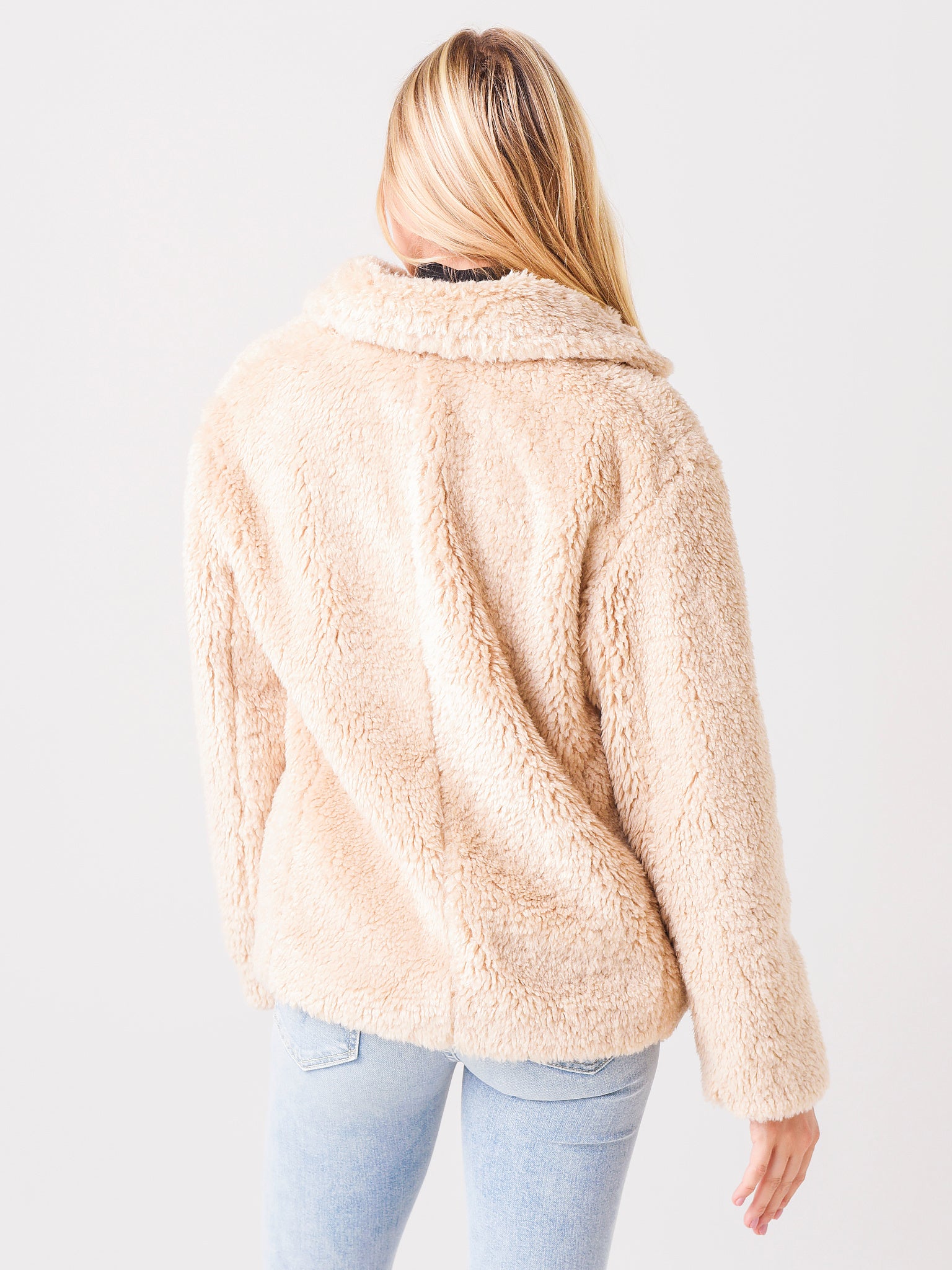 Vince Women's Textured Faux Fur Jacket - Saint Bernard