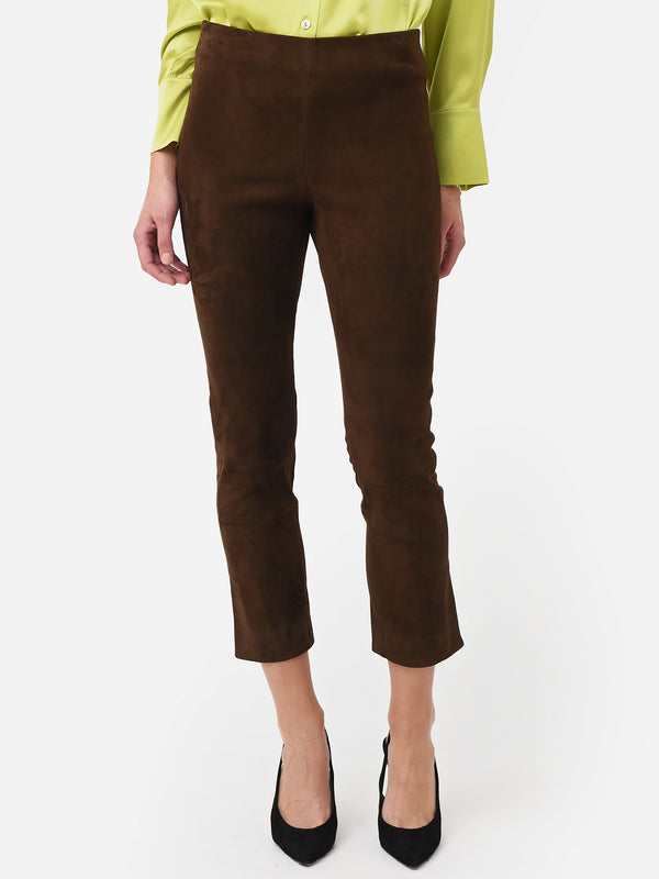Vince Mid Rise Pintuck Crop Flare Pants