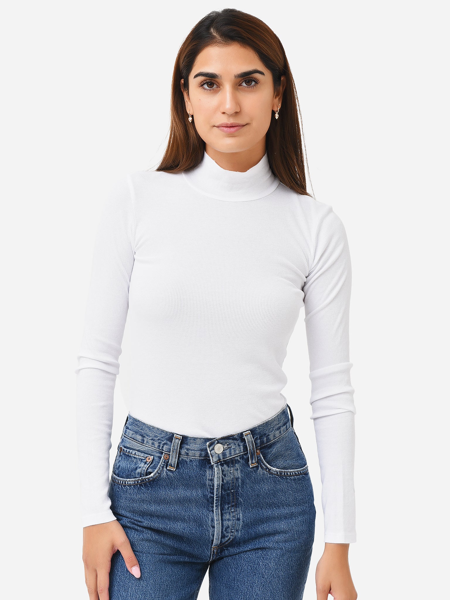 Cotton Citizen Women's Verona Turtleneck Top - Saint Bernard