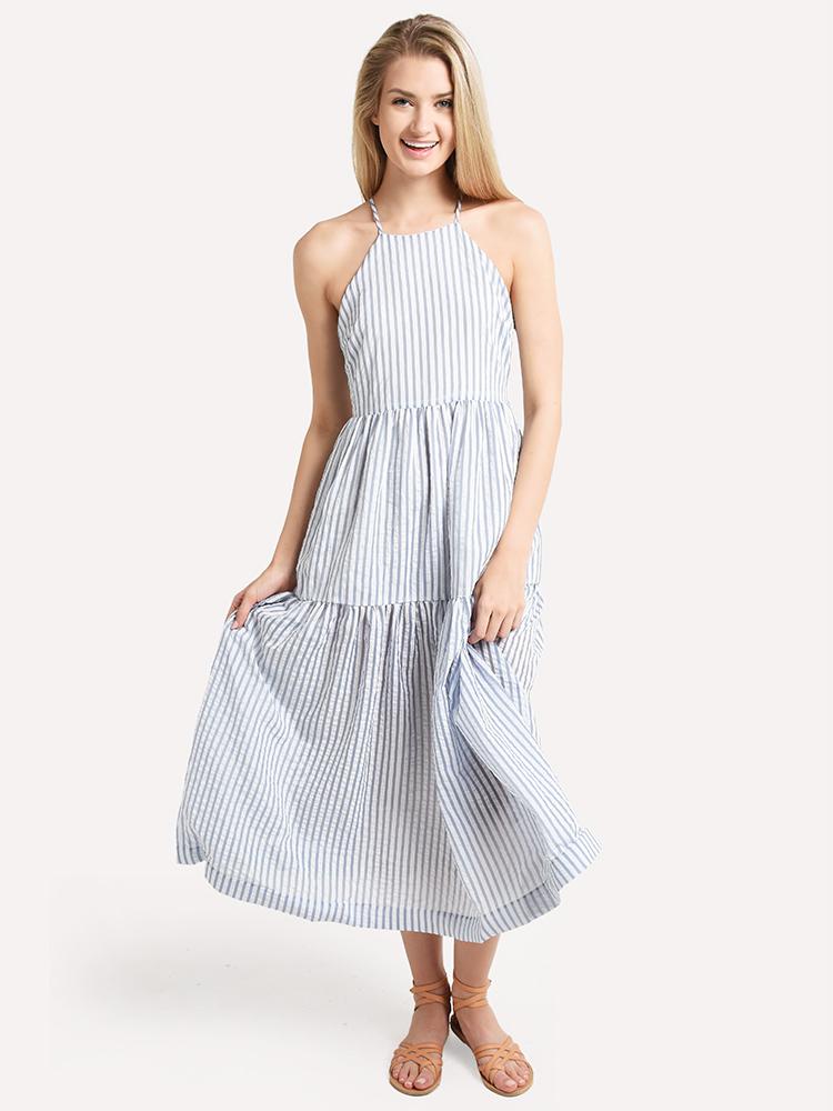 endless rose striped maxi dress