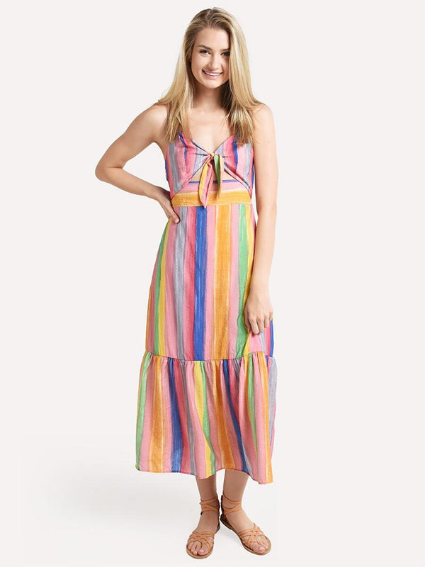 Endless Rose Front Tie Maxi Dress - Saint Bernard