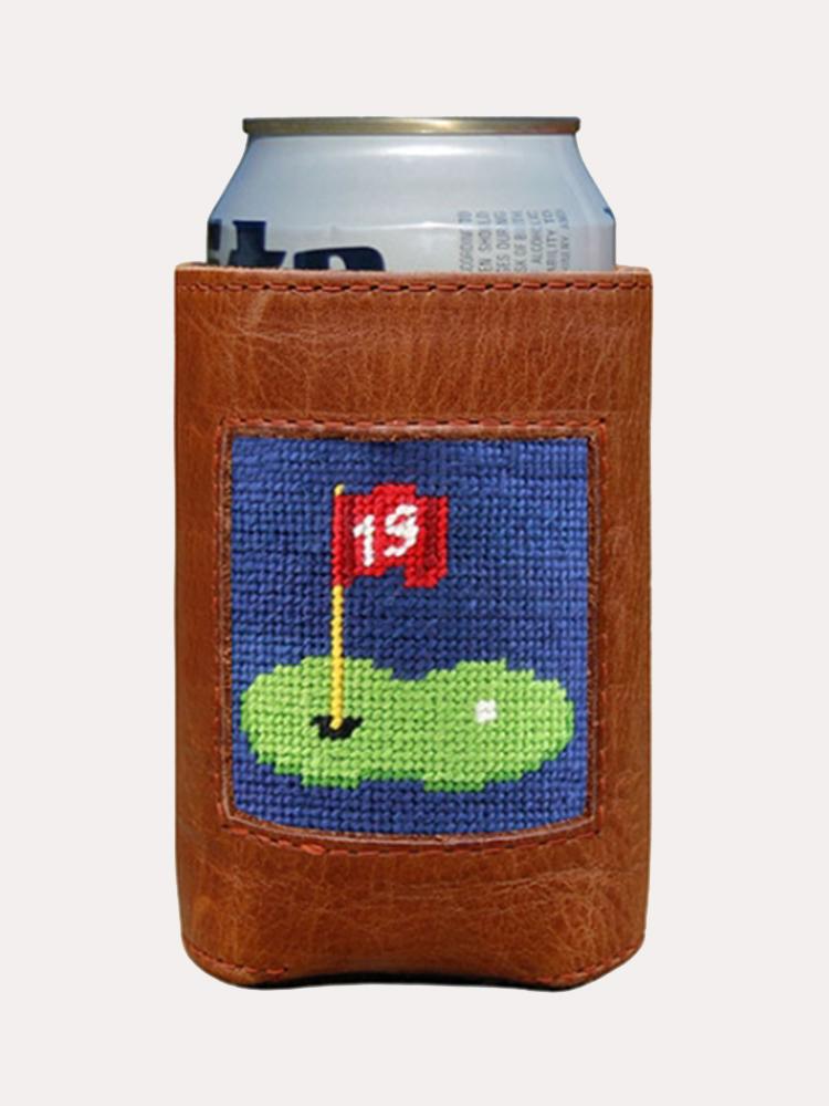 19th Hole Needlepoint Can Cooler
