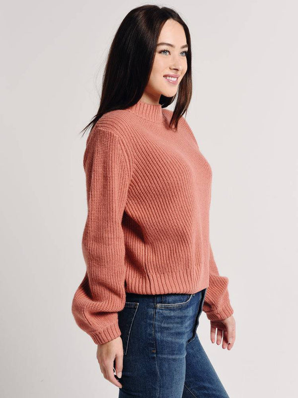 Trovata The Susan Mock Neck Sweater - Saint Bernard