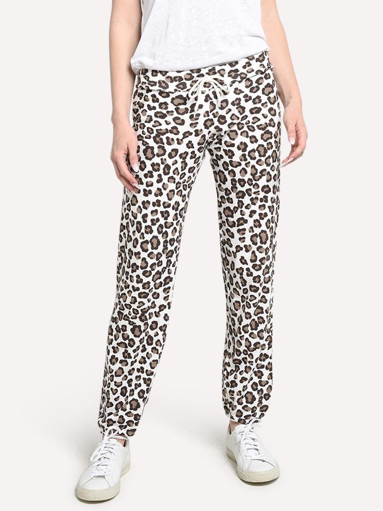 monrow leopard sweatpants