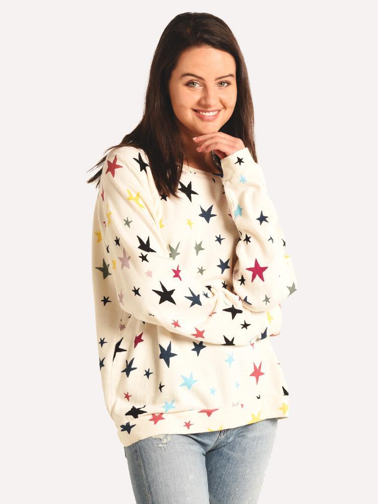 monrow star sweatshirt