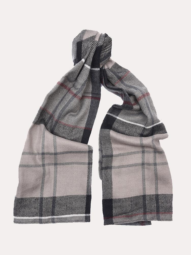 barbour tartan scarf and glove gift set