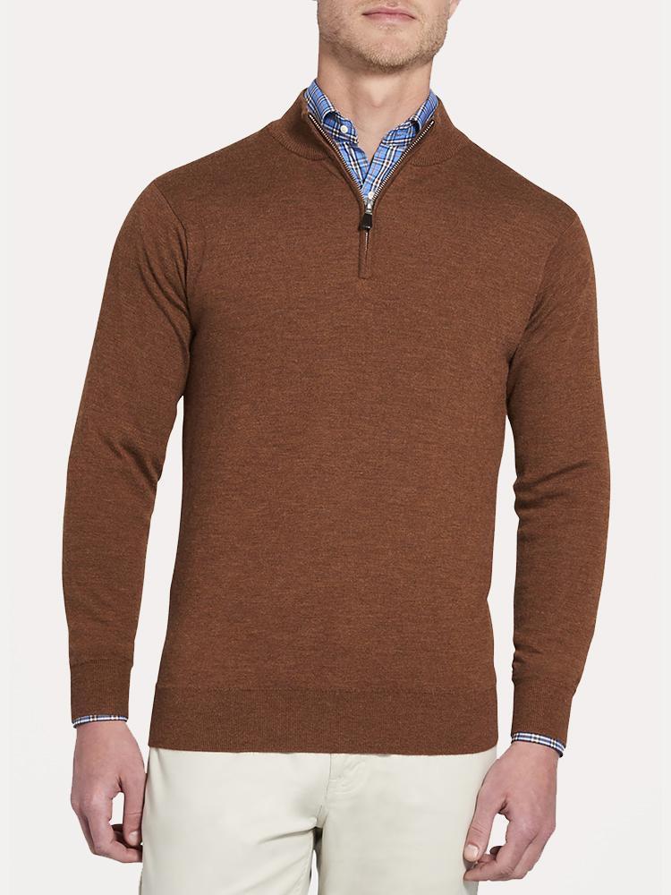 Peter Millar Men's Crown Comfort Cashmere Quarter-Zip Sweater - Saint ...