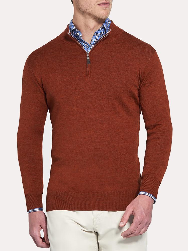 Peter Millar Crown Soft Quarter-Zip Sweater - Saint Bernard