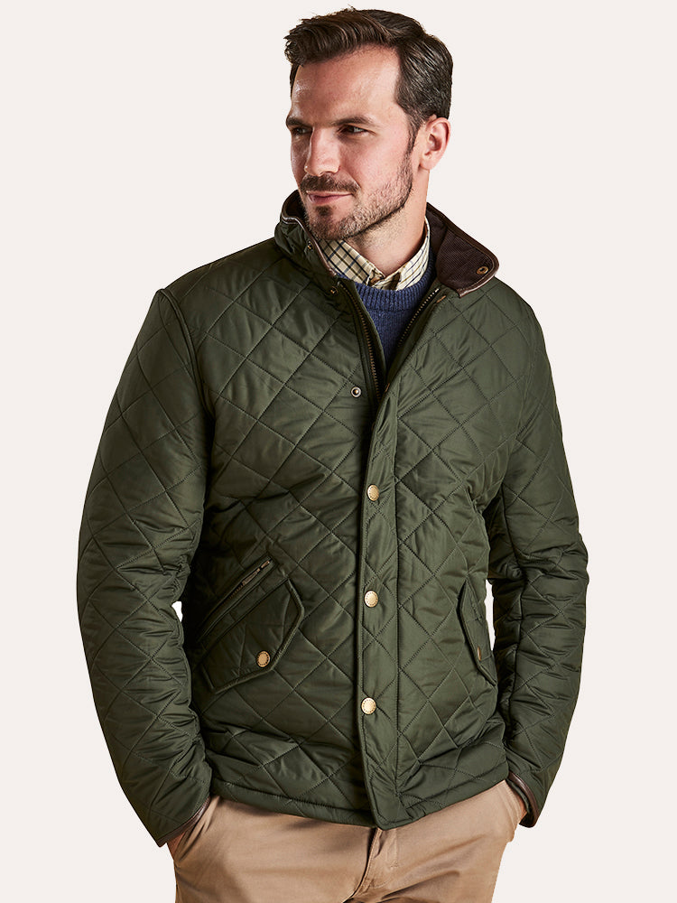 Barbour Men's Powell Quilted Jacket - Saint Bernard