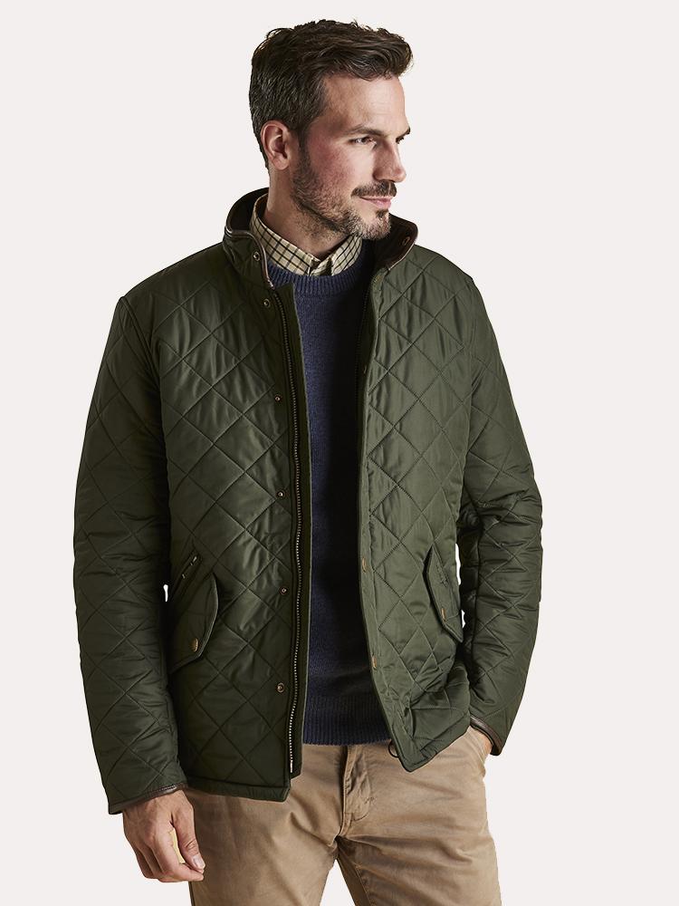 Barbour Men's Powell Quilted Jacket - Saint Bernard