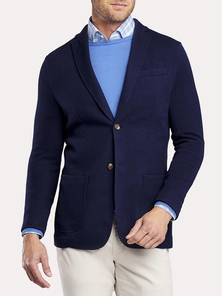 Peter Millar Men's Spring Knit Blazer Saint Bernard