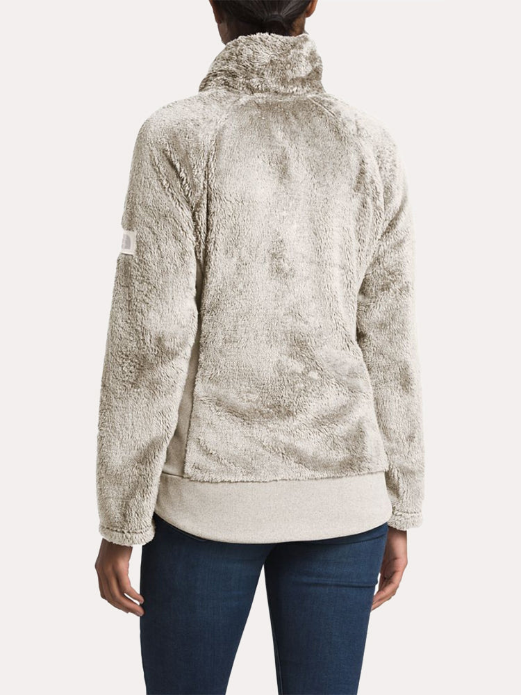 north face women's furry fleece full zip