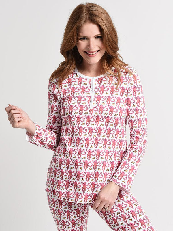 Roller Rabbit Women's Monkey Pajamas - Saint Bernard