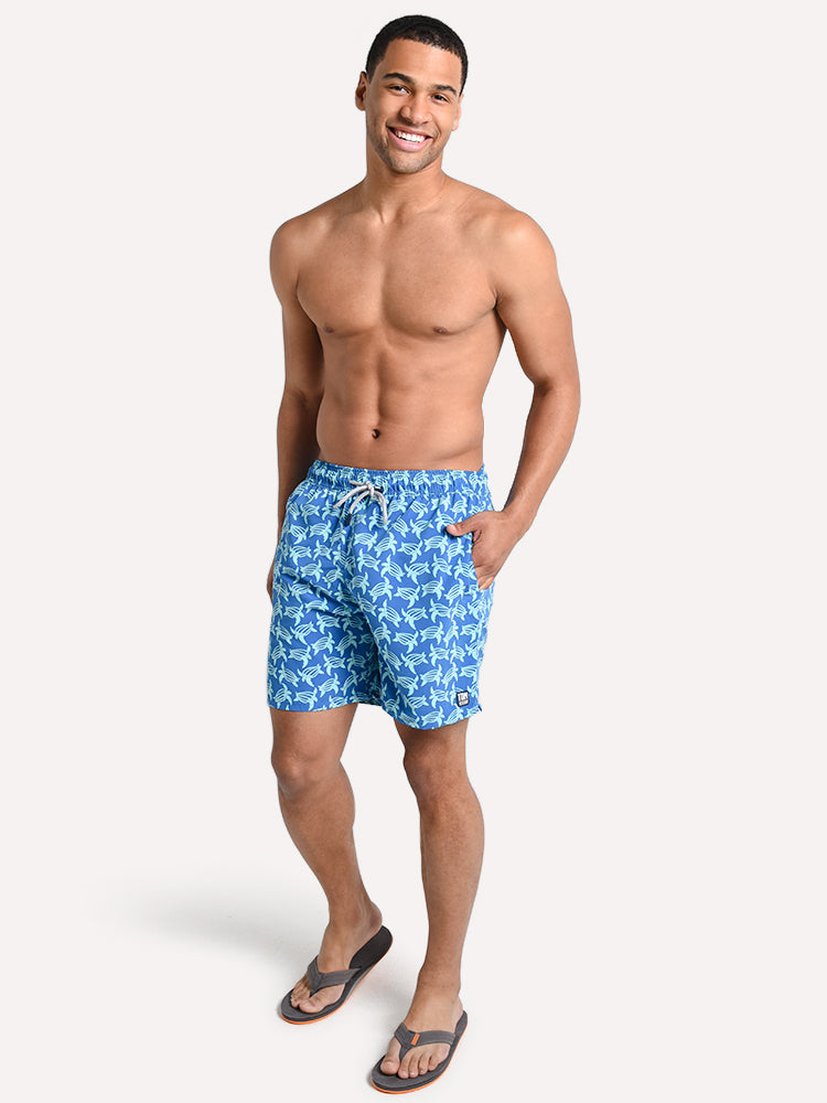 Tom & Teddy Men's Turtle Swim Trunk - Saint Bernard