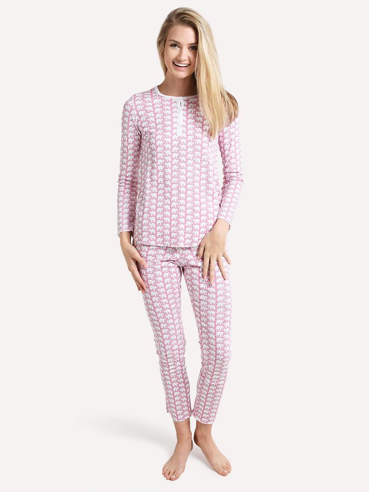 Roller Rabbit Women's Hathi Pajamas - Saint Bernard