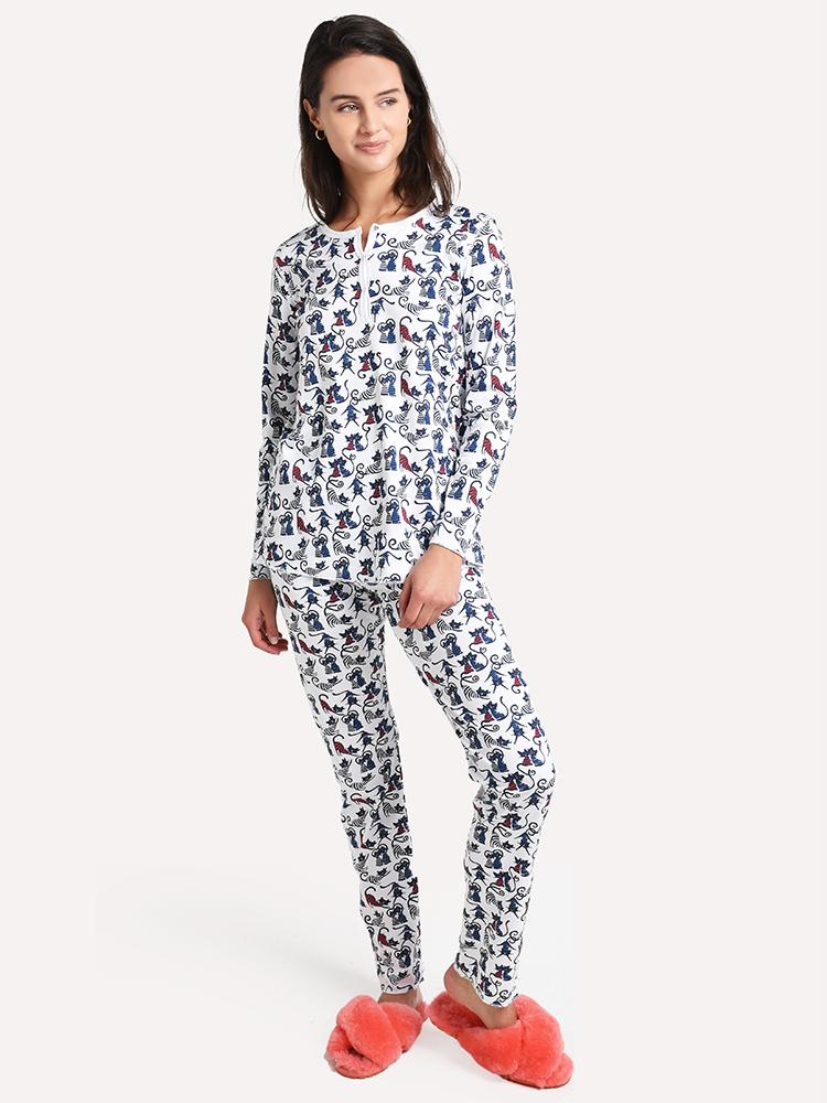 Roller Rabbit Stripe and I Pajamas - Saint Bernard