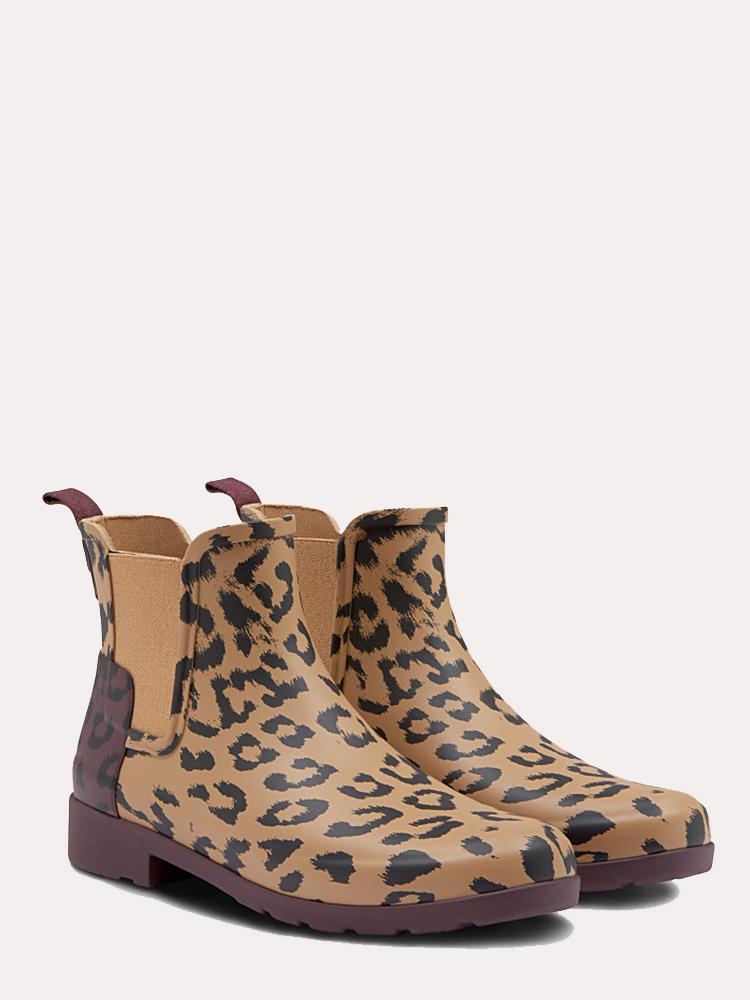 hunter animal print boots