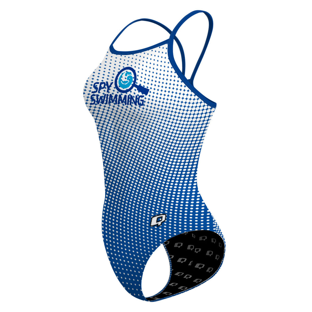 Spy Swim Team Skinny Strap Swimsuit Q Team Store 