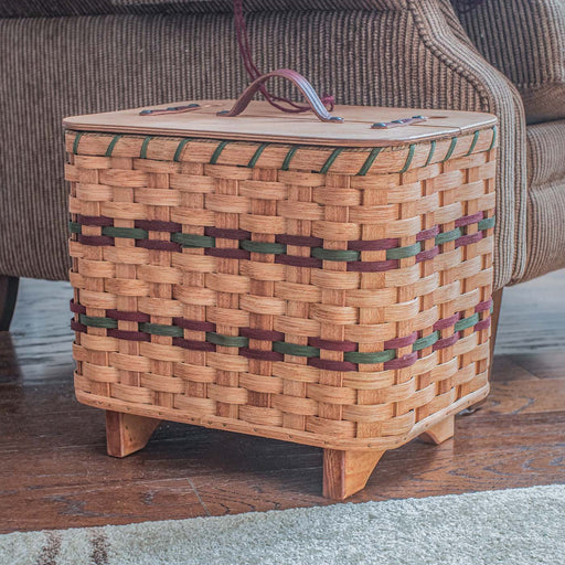 Vintage Sewing Basket  Large Amish Sewing Box w/Organizer Tray — Amish  Baskets