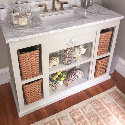 Bathroom Shelves With Baskets