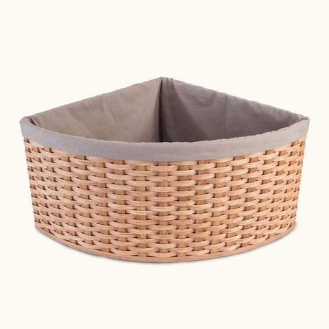 what is wicker basket made of