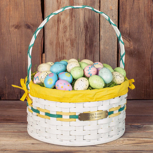 Medium Wicker Egg Basket  11 Amish Egg Gathering Basket — Amish Baskets