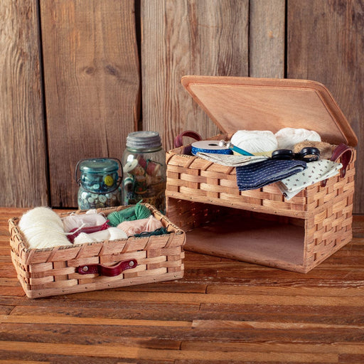 Amish Made Corner Storage Basket - Small-Medium-Large
