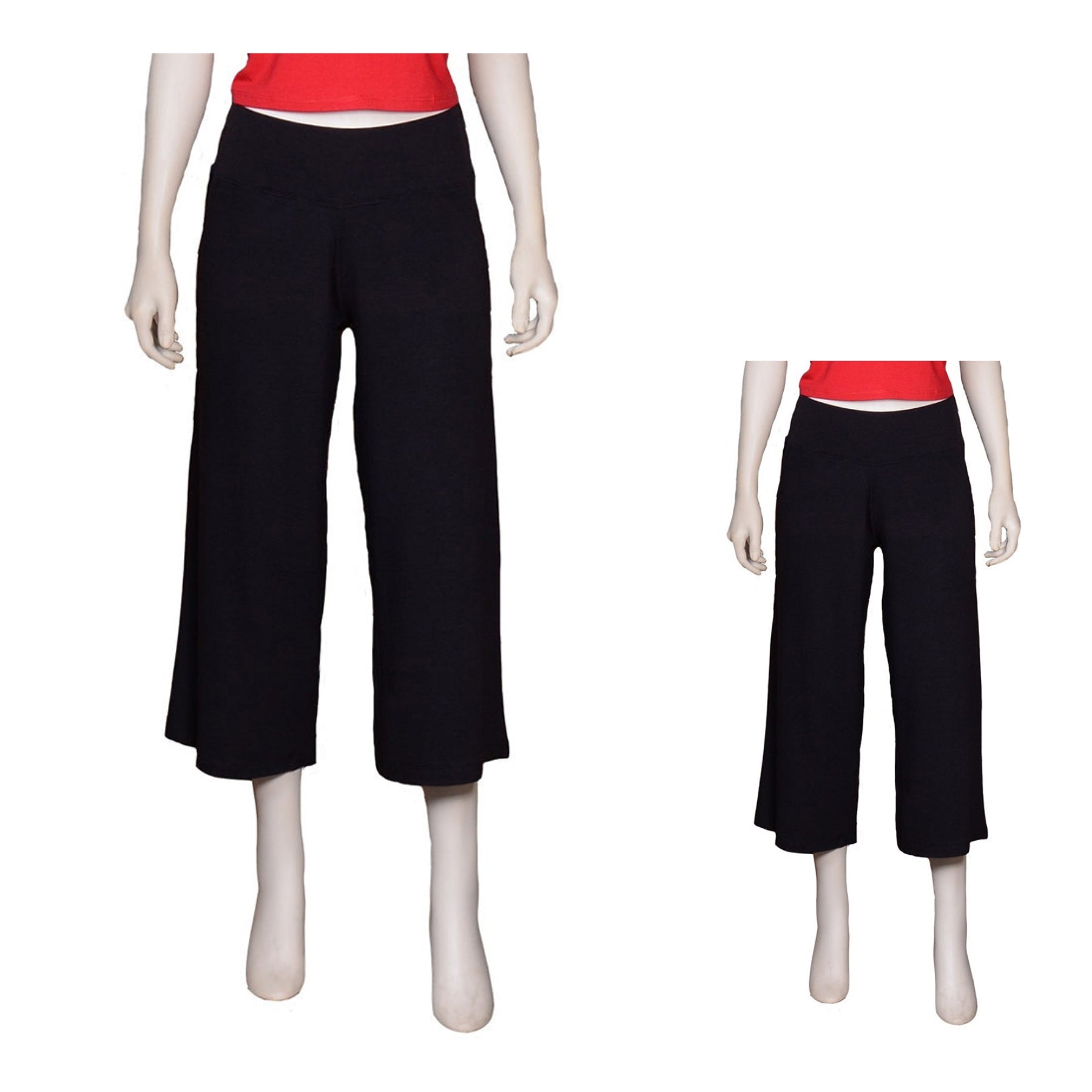Bamboo yoga pants with folding waist – MY MUJO