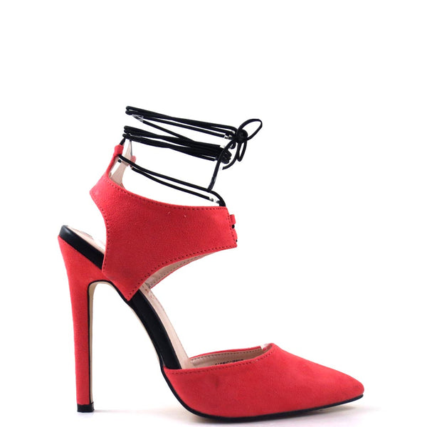 red cherry heels