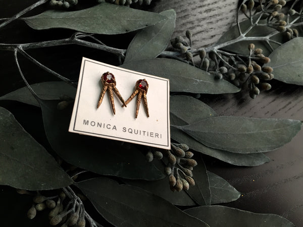 Portland Local Monica Squitieri Dracaena Garnett Earrings