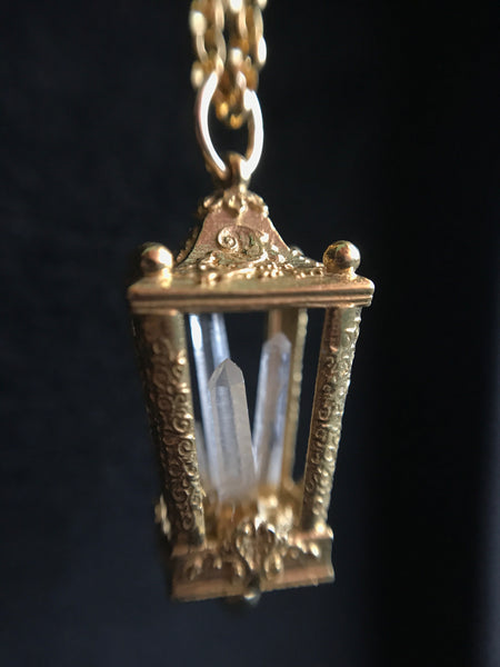 Shop Portland Local Charon Lantern Brass Quartz Amulet Myth Greek Altar PDX Omnia Oddities 