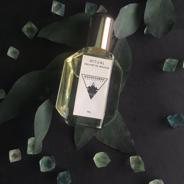 Age of Earth Collective Perfume Hidden, Shop Portland Local, Altar PDX Fluorite