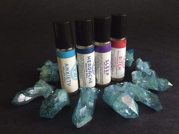 Portland Local Altar PDX Massage Oils State of Wellness PMS Relief Anxiety Sleep Headache Rollerball Oils Essential Oils Homeopathic Natural