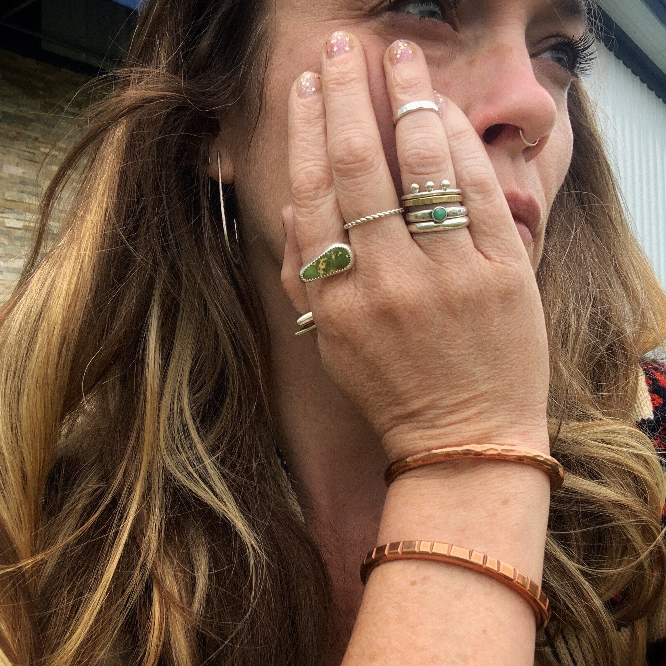 Textured Copper Cuff