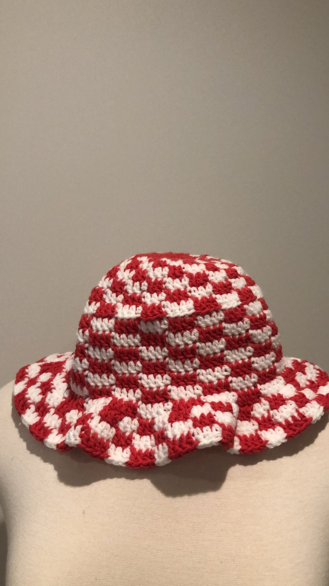 Emilia Bucket Hat | Red Checker