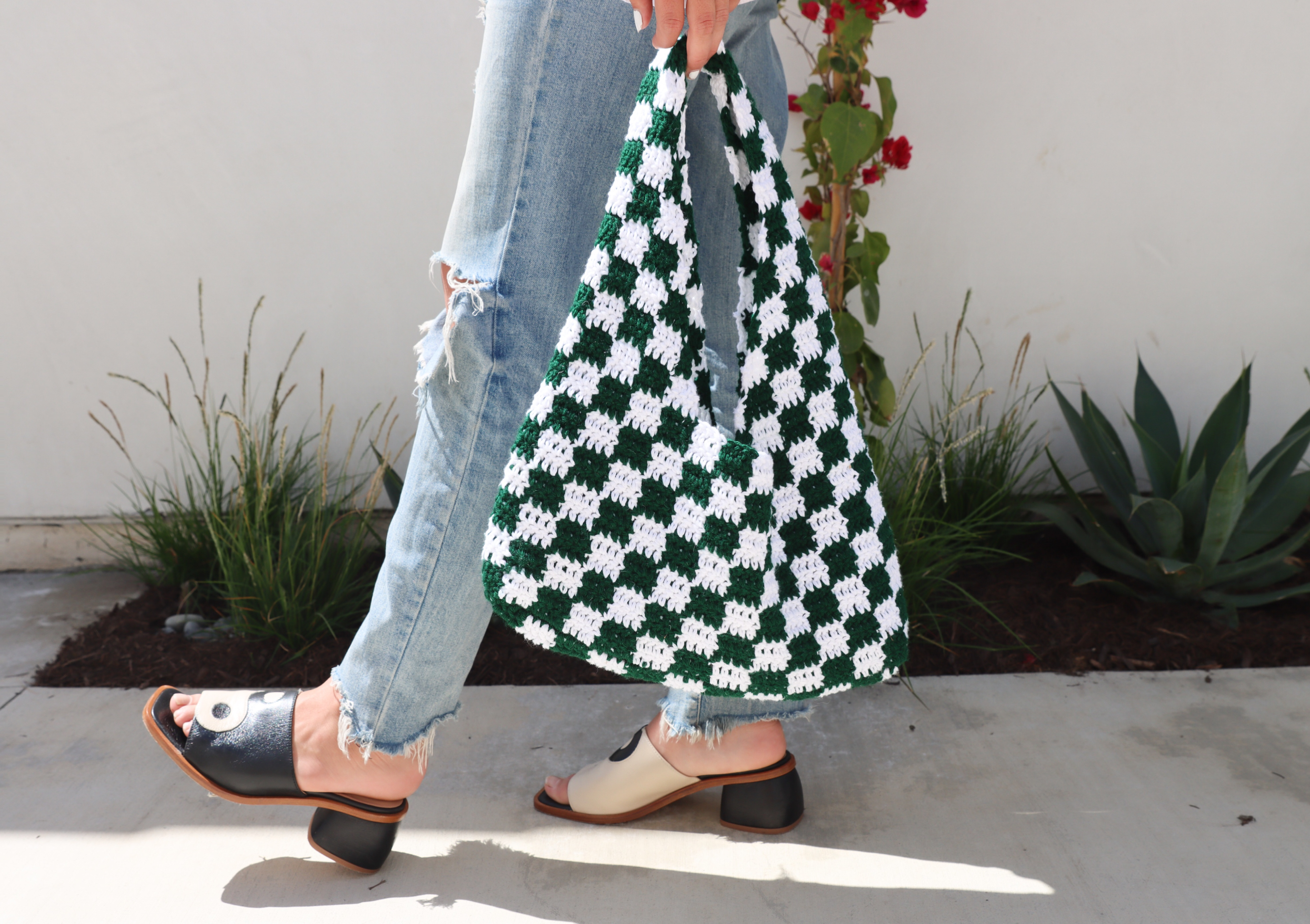 Sicilian Bag | Green Checker
