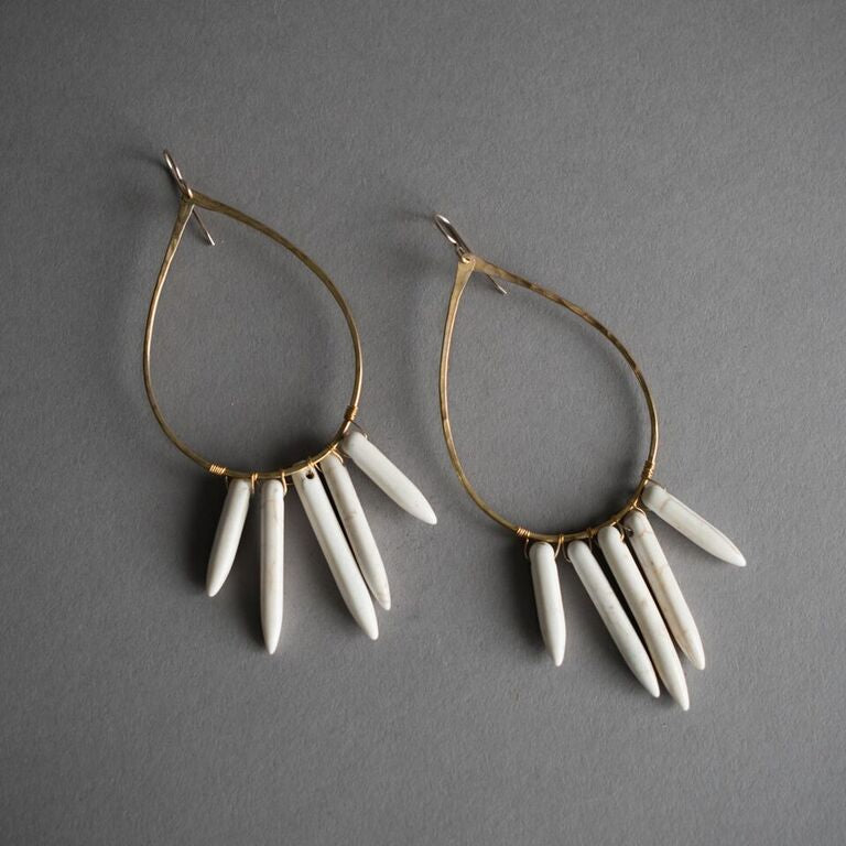 bone earrings