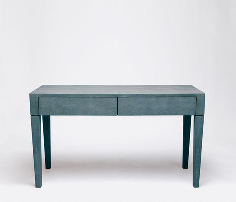 Faux Shagreen 2 Drawer Desk