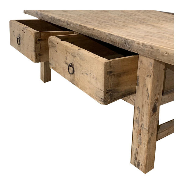 Reclaimed Timber Coffee Table Two Drawer Ur Place