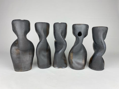 Ian Hazard Bill Wood Fired Ceramic Gesture Vases